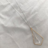 Geo Crystal long Necklace