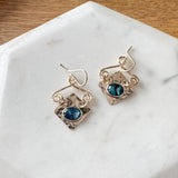 Mini Blue Earrings