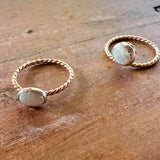 New oval ring twisted