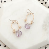 Light amethyst earrings