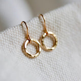 Mini infinity earrings