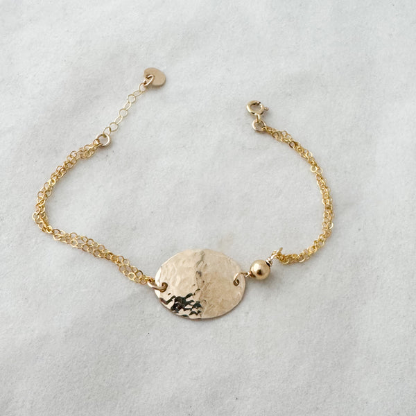 Oval with bead bracelet