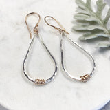 Teardrop wire wrap earrings