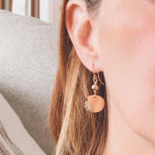 Dapped Oval Earrings