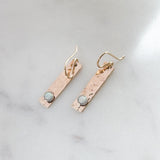 Bar Opal earrings