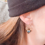 Mini Blue Earrings