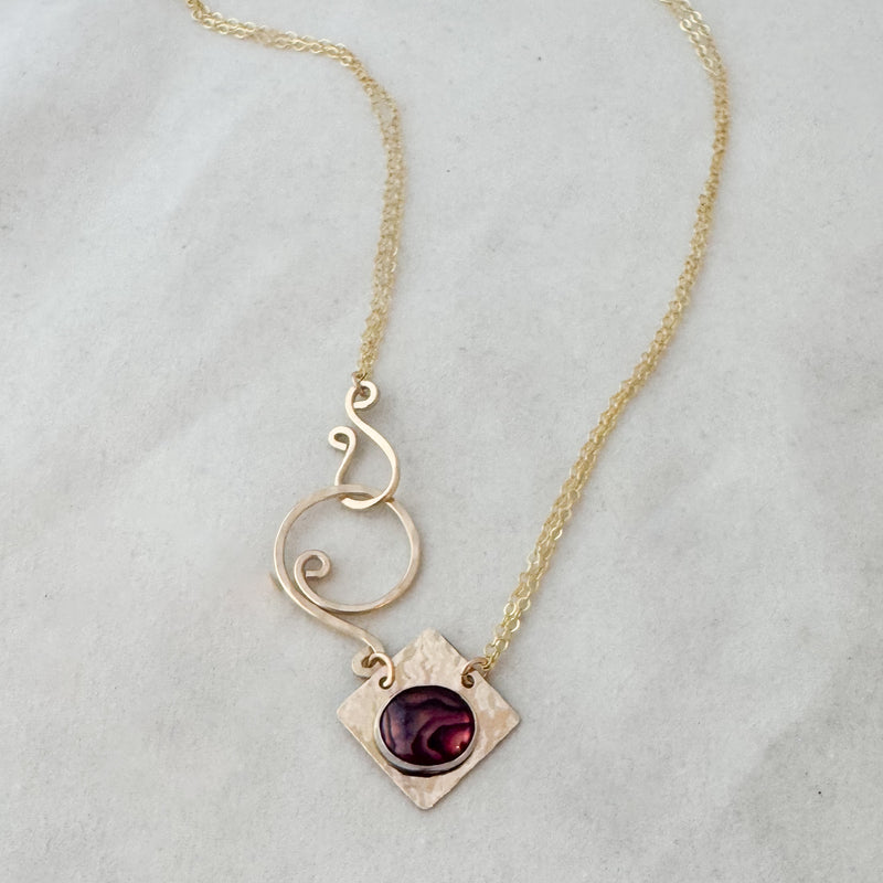 New Red side clasp necklace