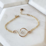 NEW birthstone heart bracelet