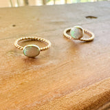New large circle opal ring