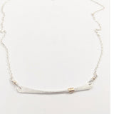 Bead balance wire wrap necklace