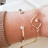 NEW birthstone heart bracelet