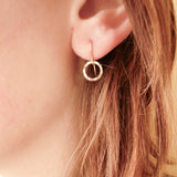 Mini infinity earrings