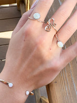 New large circle opal ring