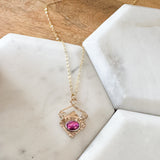 Mini Red stone Necklace