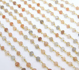 Multi Moonstone hoop Set - DEAL