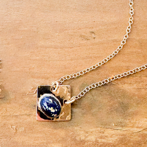 Mini black Opal necklace