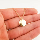 Dapped coin necklace