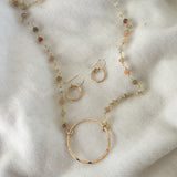 Multi Moonstone hoop Set - DEAL
