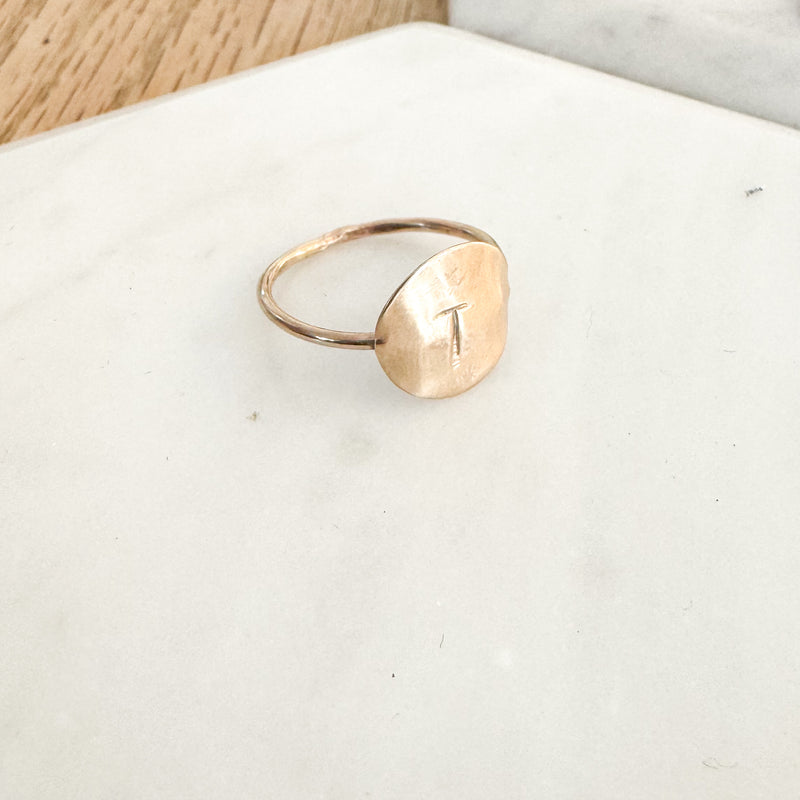 Large font initial ring