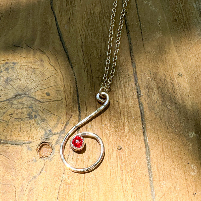 NEW Birthstone Spiral necklace