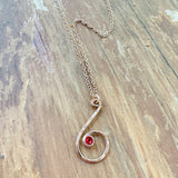 NEW Birthstone Spiral necklace