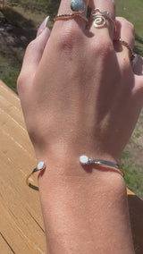 New large circle opal ring