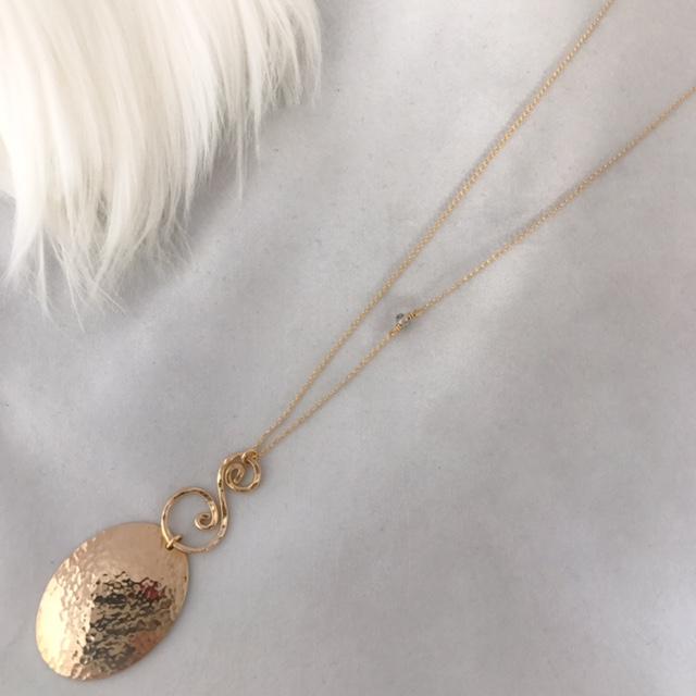 Oval long Necklace