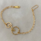 “S” double strand bracelet