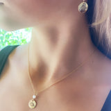 Moonstone Lotus Necklace