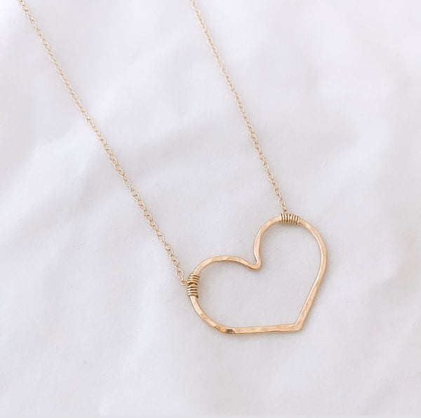 Heart Valentine’s Day necklace