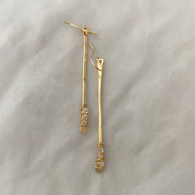 Sparkle stick earrings