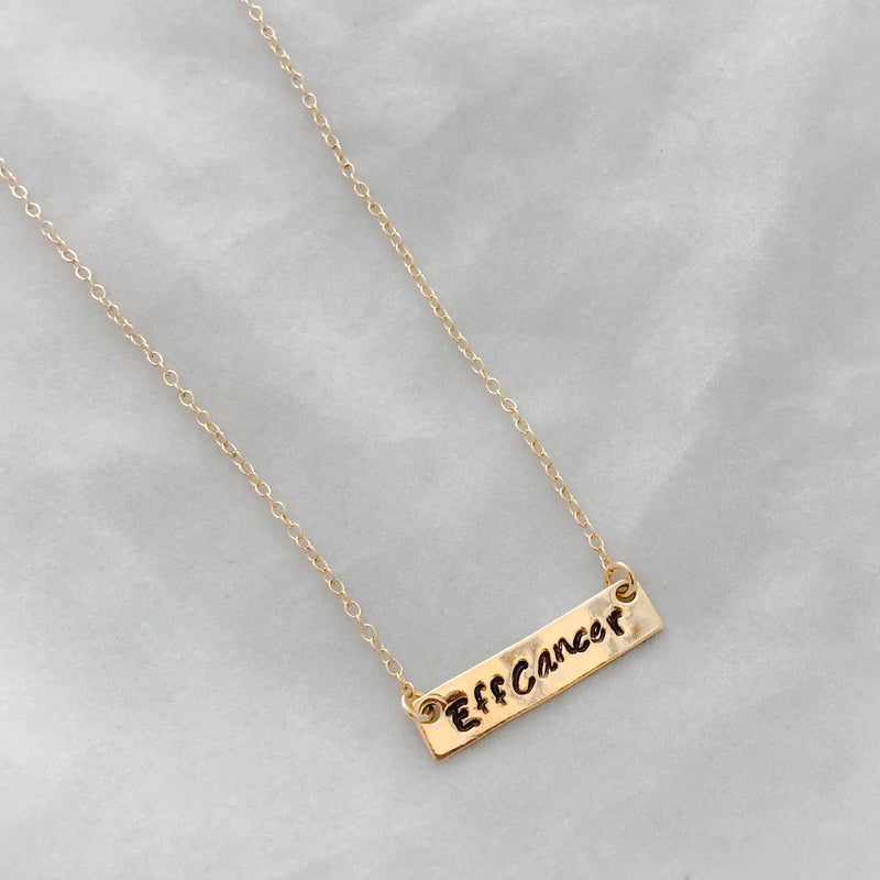 Eff Cancer Necklace- small