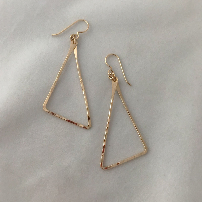 Wired Triangles Earrings