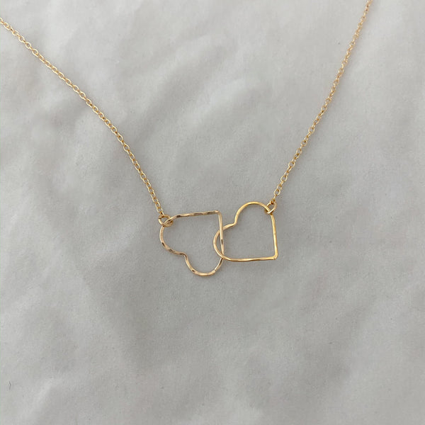 Upside Down Heart Necklace (Gold) – Realia By Jen