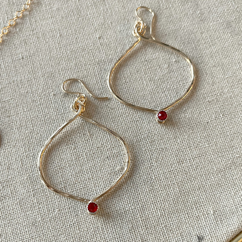 Birthstone Medium Sandrina Earrings -Deal