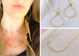 Deal of the Week - Balance Necklace & oval hoops