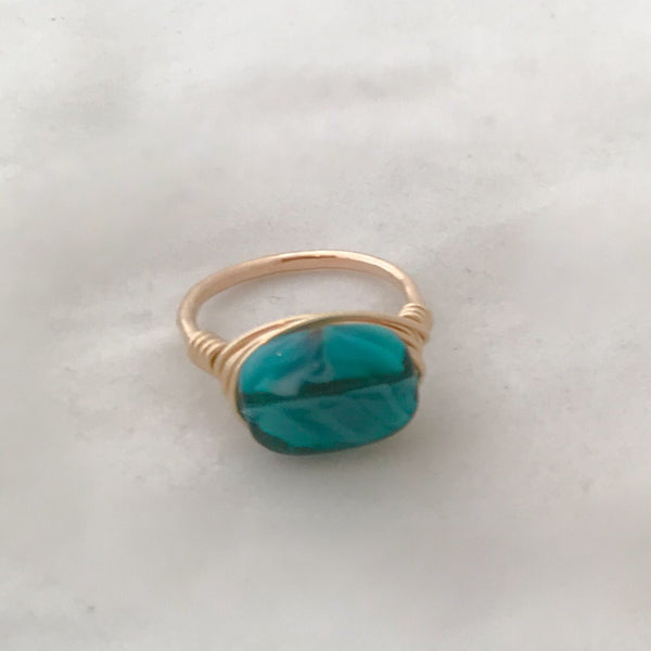 Glass Stone Ring